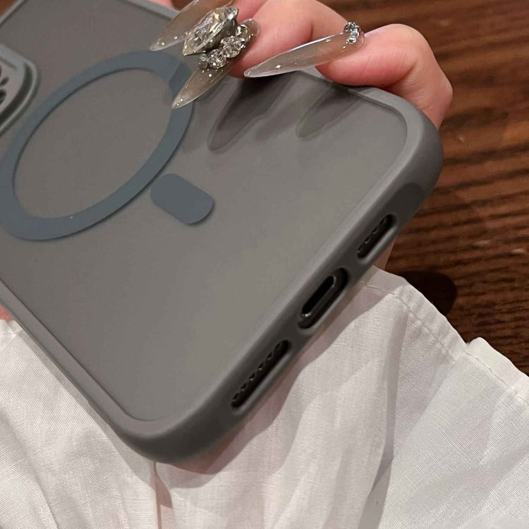 For iPhone 15 Pro MagSafe Magnetic TPU Hybrid PC Phone Case(Titanium Gray) - HoMEdemic™ 