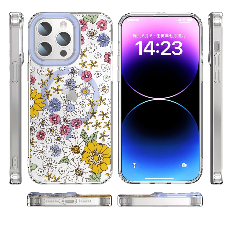 For iPhone 15 Pro MagSafe Magnetic TPU Phone Case(Little Flower) - HoMEdemic™ 
