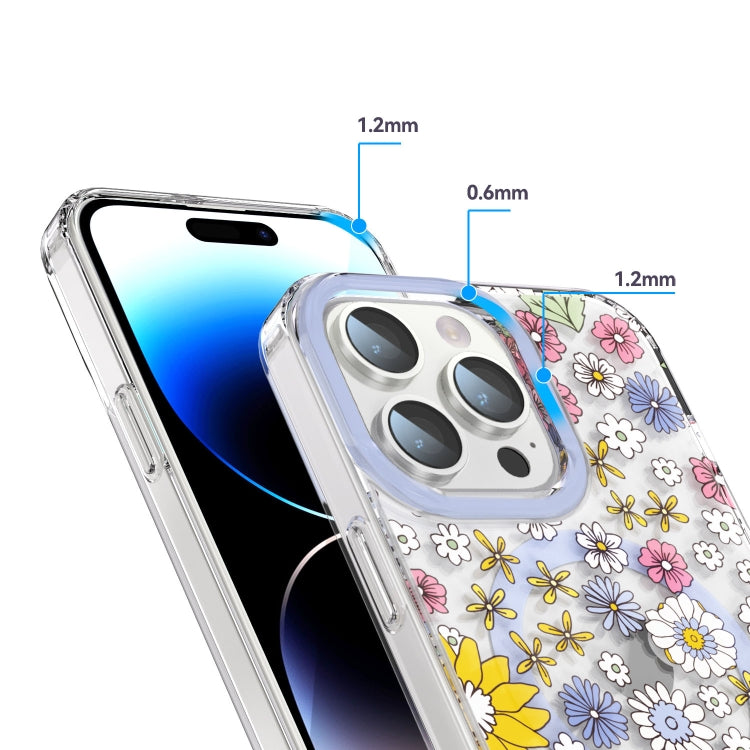 For iPhone 15 Pro MagSafe Magnetic TPU Phone Case(Little Flower) - HoMEdemic™ 