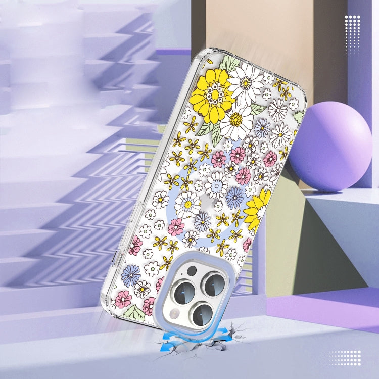 For iPhone 15 Pro MagSafe Magnetic TPU Phone Case(Little Flower) - HoMEdemic™ 
