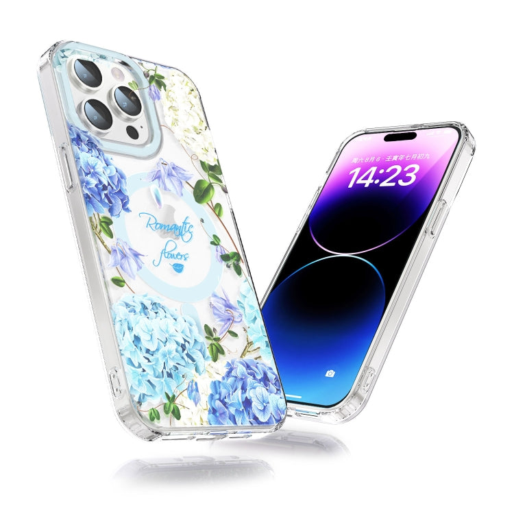 For iPhone 15 Pro MagSafe Magnetic TPU Phone Case(Small Floral) - HoMEdemic™ 