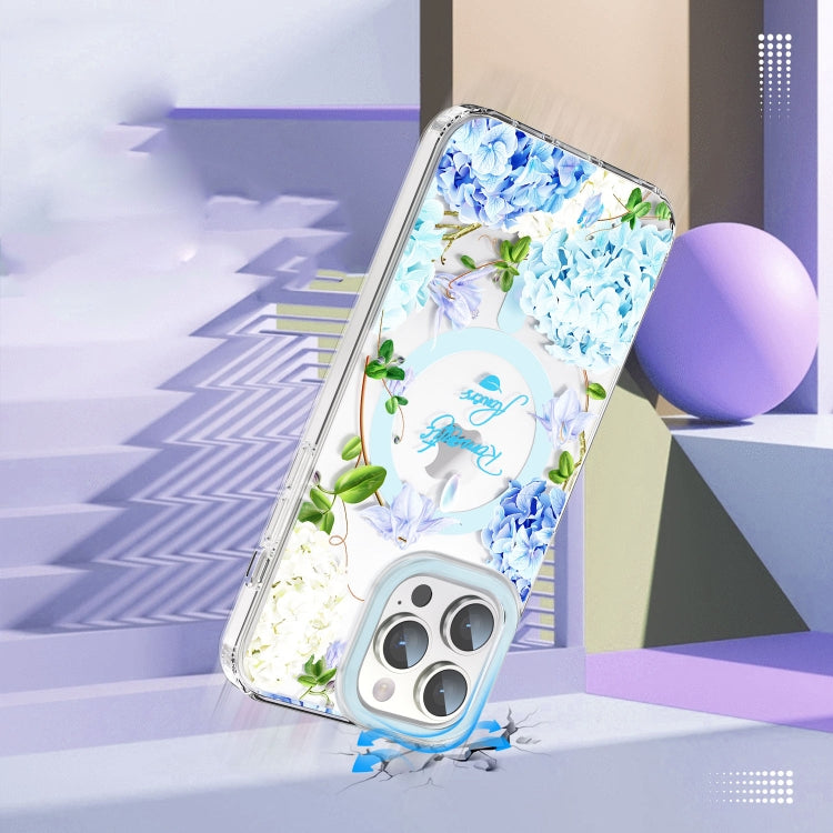 For iPhone 15 Pro MagSafe Magnetic TPU Phone Case(Small Floral) - HoMEdemic™ 