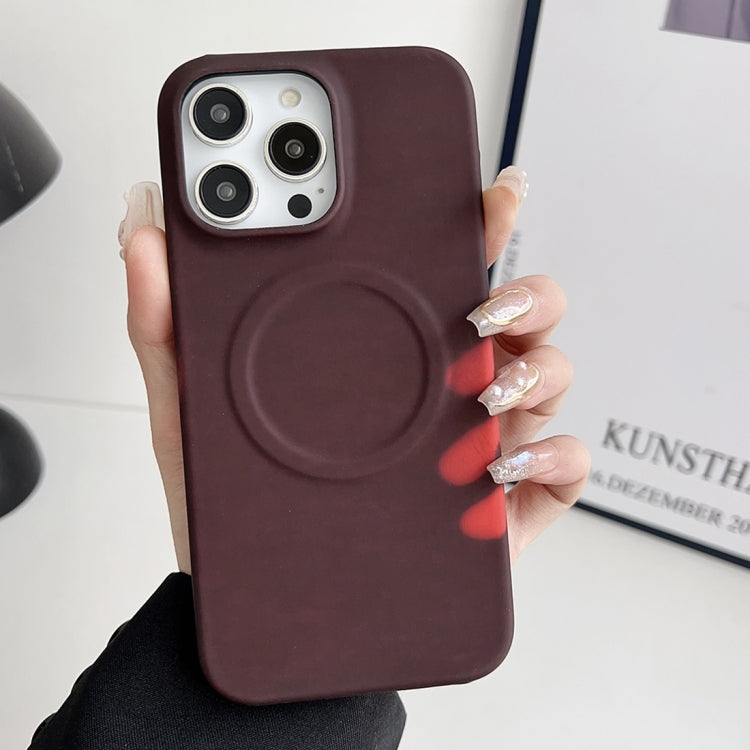 For iPhone 15 Pro MagSafe Thermal Sensor Discoloration Silicone Phone Case(Brown) - HoMEdemic™ 