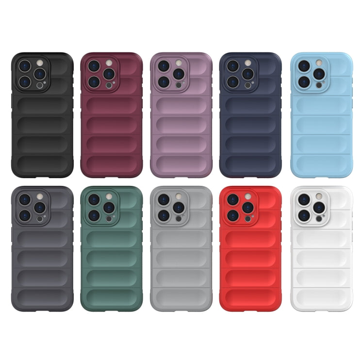 For iPhone 15 Pro Magic Shield TPU + Flannel Phone Case(Grey) - HoMEdemic™ 