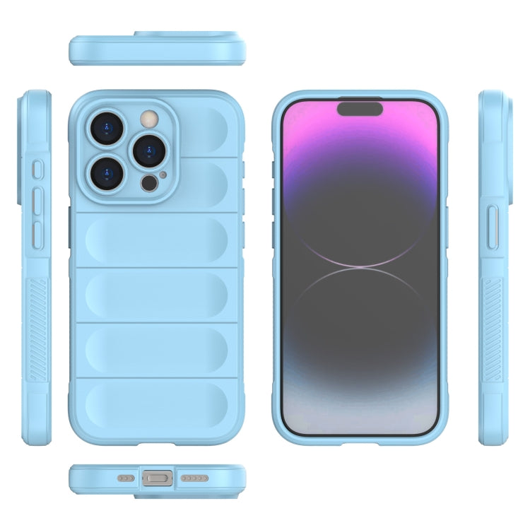 For iPhone 15 Pro Magic Shield TPU + Flannel Phone Case(Grey) - HoMEdemic™ 
