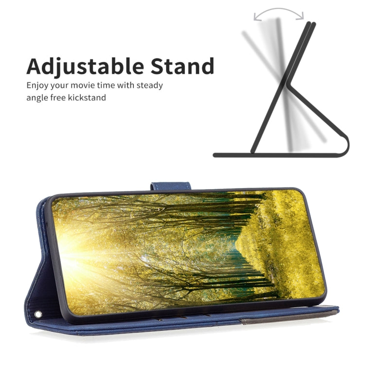 For iPhone 15 Pro Magnetic Buckle Rhombus Texture Leather Phone Case(Blue) - HoMEdemic™ 