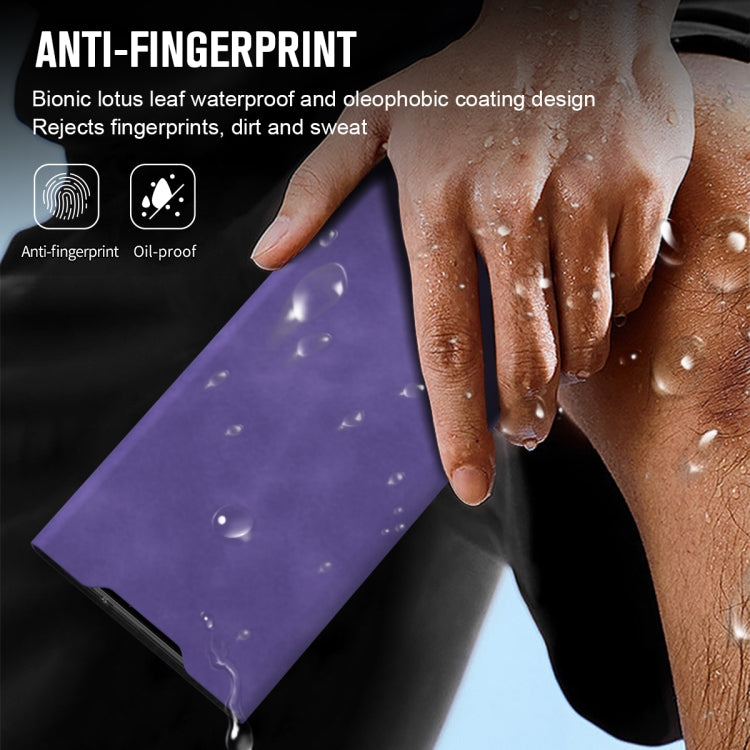 For iPhone 15 Pro Magnetic Napa Texture Leather Phone Case with Holder(Purple) - HoMEdemic™ 