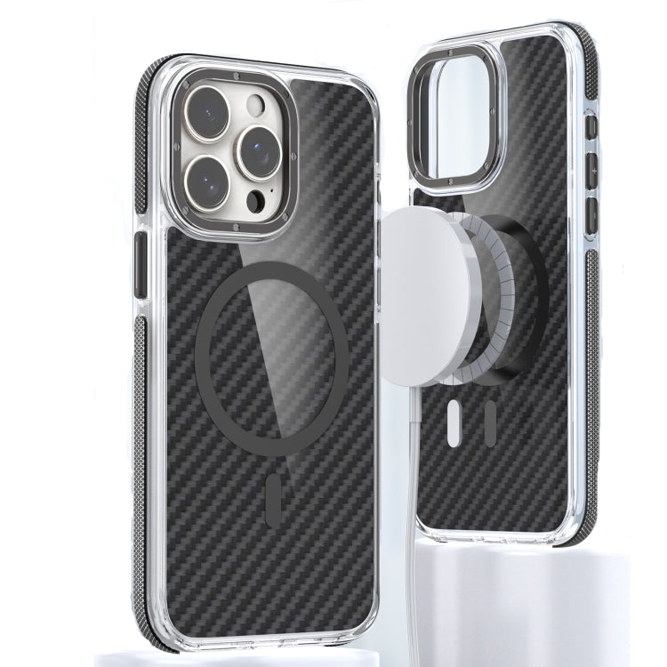 For iPhone 15 Pro Magsafe Dual-Color Carbon Fiber Phone Case(Black) - HoMEdemic™ 