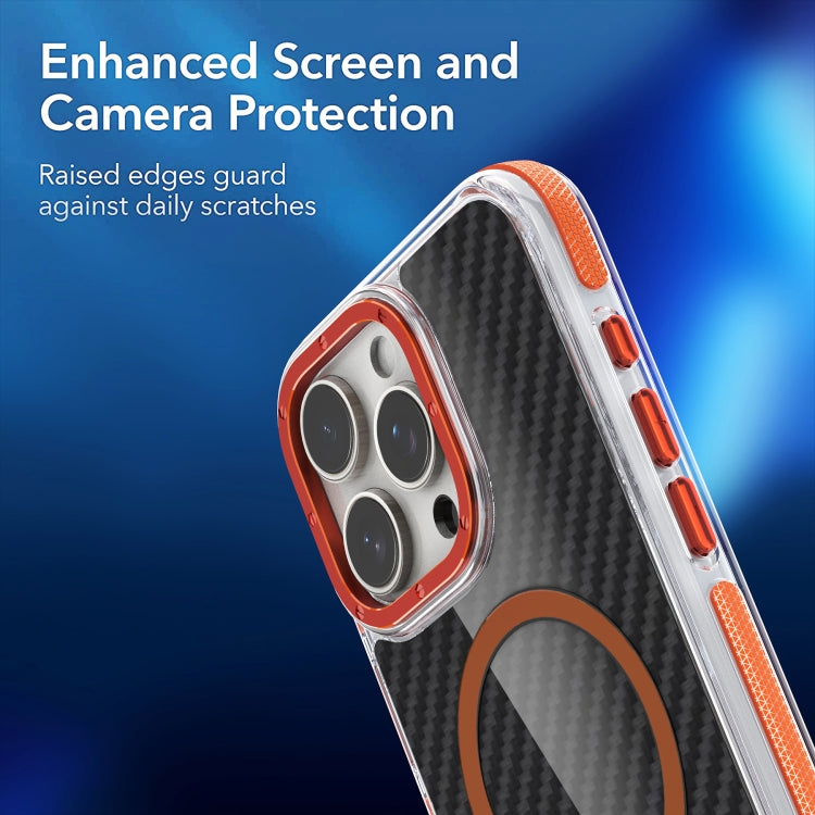 For iPhone 15 Pro Magsafe Dual-Color Carbon Fiber Phone Case(Grey) - HoMEdemic™ 