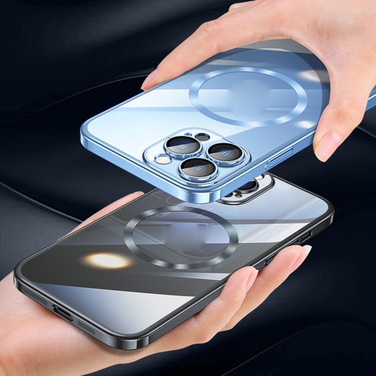 For iPhone 15 Pro Magsafe Magnetic Electroplated PC Phone Case(Silver) - HoMEdemic™ 