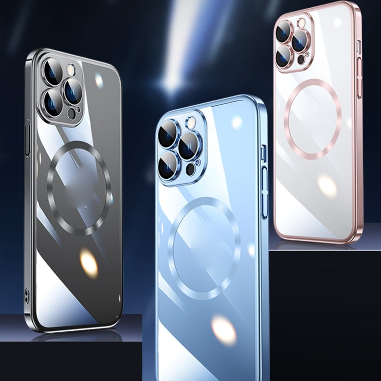 For iPhone 15 Pro Magsafe Magnetic Electroplated PC Phone Case(Transparent) - HoMEdemic™ 