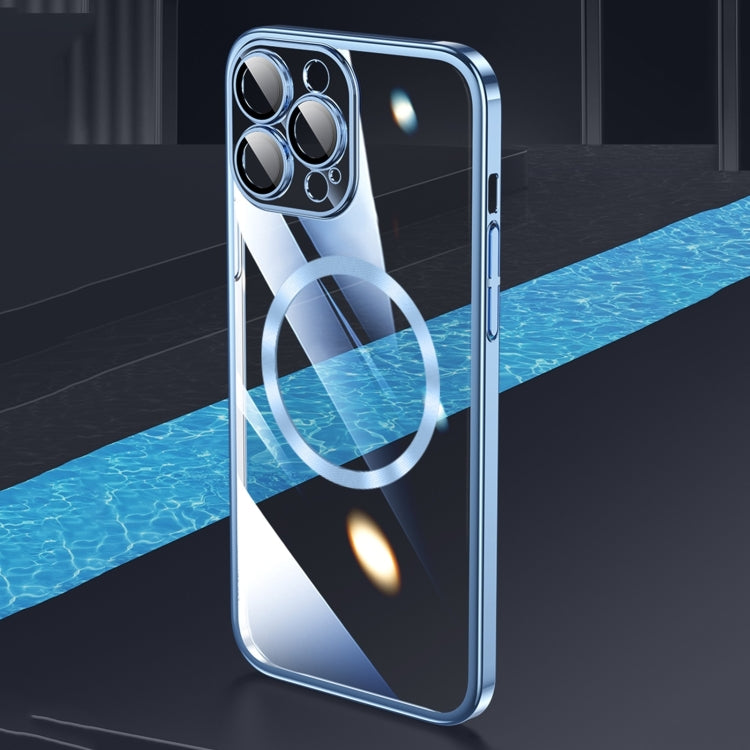 For iPhone 15 Pro Magsafe Magnetic Electroplated PC Phone Case(Transparent) - HoMEdemic™ 