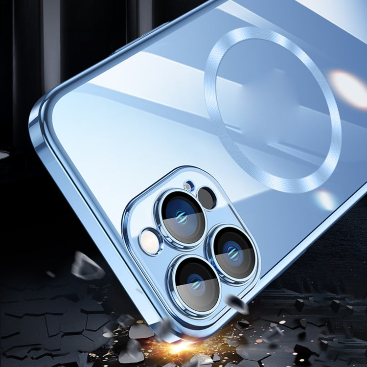For iPhone 15 Pro Magsafe Magnetic Electroplated PC Phone Case(Transparent) - HoMEdemic™ 