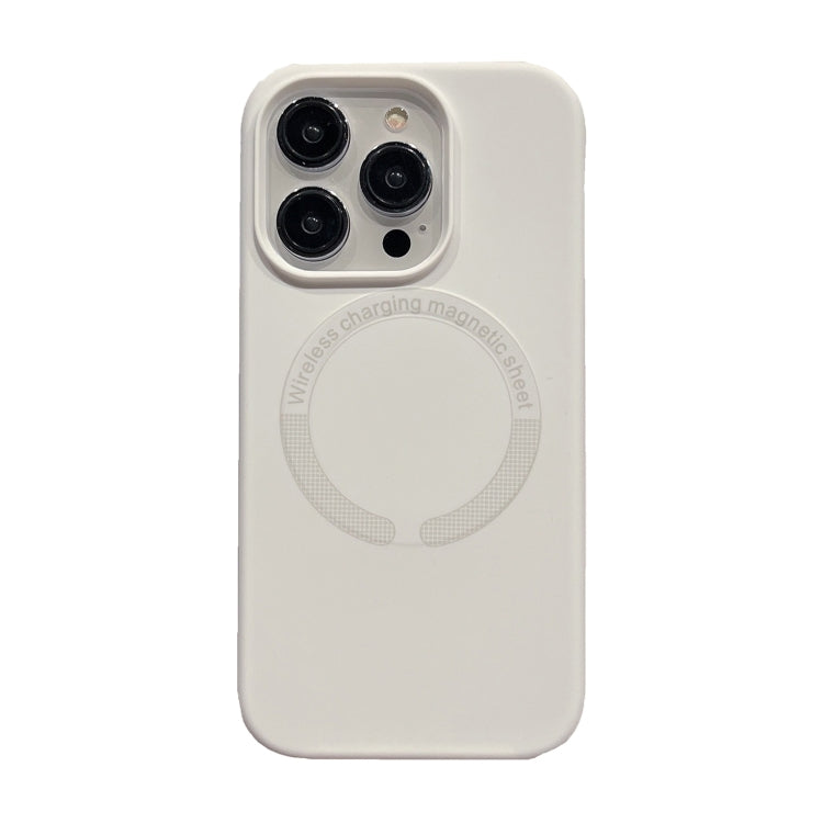For iPhone 15 Pro Magsafe Magnetic Silicone Phone Case(White) - HoMEdemic™ 
