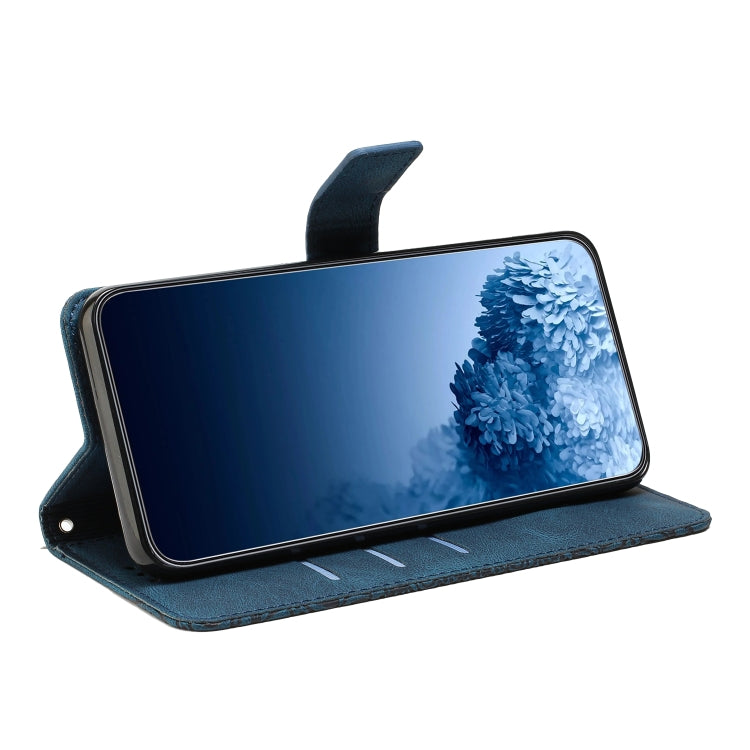 For iPhone 15 Pro Mandala Embossed Flip Leather Phone Case(Blue) - HoMEdemic™ 