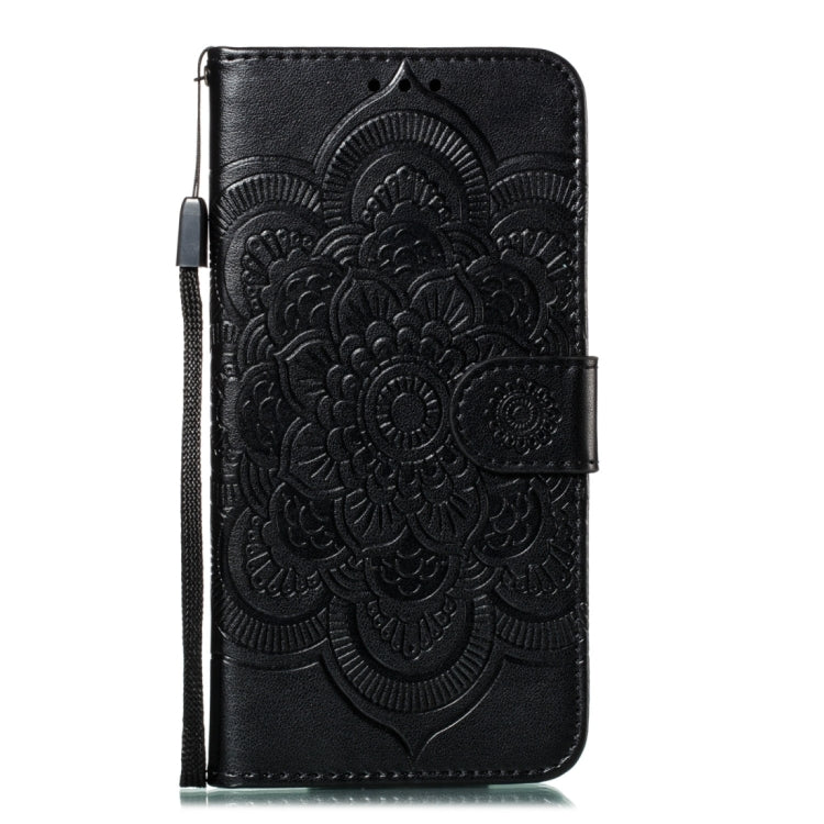 For iPhone 15 Pro Mandala Embossing Pattern Horizontal Flip Leather Phone Case(Black) - HoMEdemic™ 