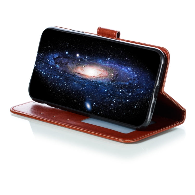 For iPhone 15 Pro Mandala Embossing Pattern Horizontal Flip Leather Phone Case(Brown) - HoMEdemic™ 