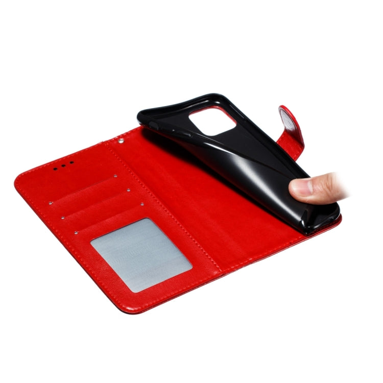 For iPhone 15 Pro Mandala Embossing Pattern Horizontal Flip Leather Phone Case(Red) - HoMEdemic™ 