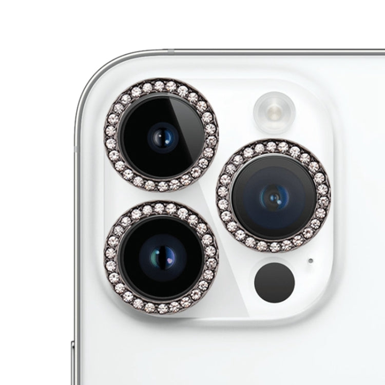 For iPhone 15 Pro Max / 15 Pro 9H Point Drill Camera Lens Protector Ring(Black) - HoMEdemic™ 