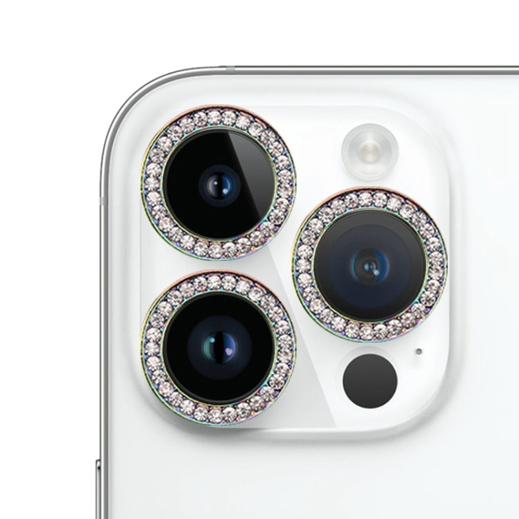 For iPhone 15 Pro Max / 15 Pro 9H Point Drill Camera Lens Protector Ring(Colorful) - HoMEdemic™ 