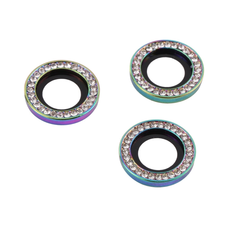 For iPhone 15 Pro Max / 15 Pro 9H Point Drill Camera Lens Protector Ring(Colorful) - HoMEdemic™ 