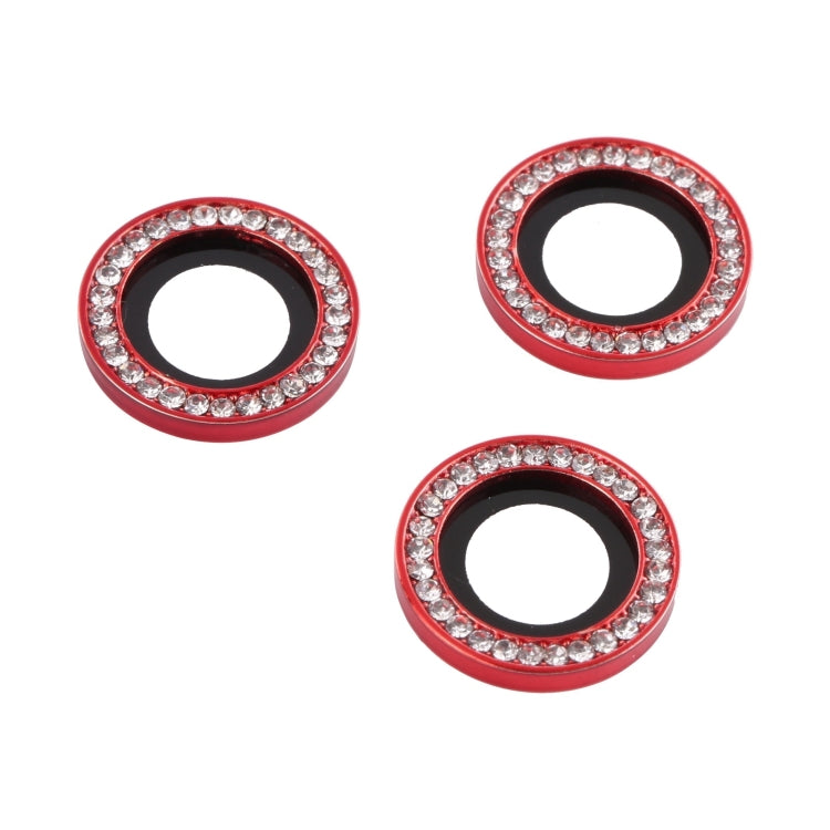 For iPhone 15 Pro Max / 15 Pro 9H Point Drill Camera Lens Protector Ring(Red) - HoMEdemic™ 