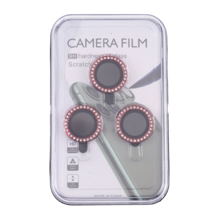 For iPhone 15 Pro Max / 15 Pro 9H Point Drill Camera Lens Protector Ring(Red) - HoMEdemic™ 