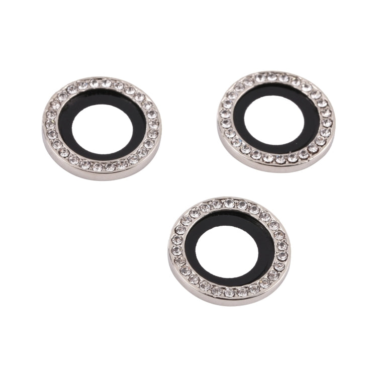 For iPhone 15 Pro Max / 15 Pro 9H Point Drill Camera Lens Protector Ring(Silver) - HoMEdemic™ 