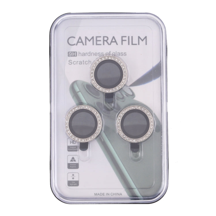 For iPhone 15 Pro Max / 15 Pro 9H Point Drill Camera Lens Protector Ring(Silver) - HoMEdemic™ 