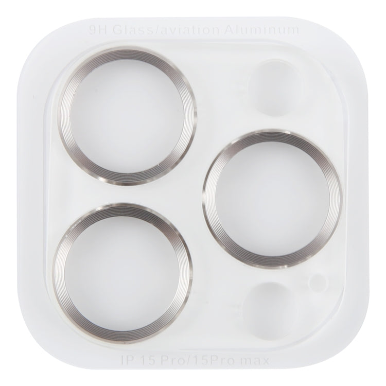 For iPhone 15 Pro Max / 15 Pro Tempered Glass CD Texture Back Camera Film(Titanium) - HoMEdemic™ 