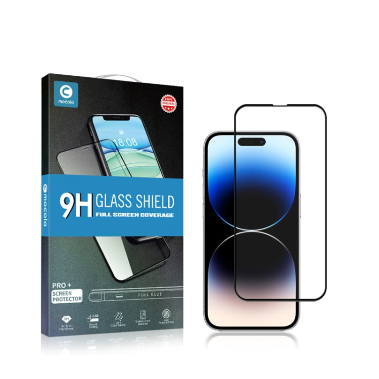 For iPhone 15 Pro Max 2.5D Full Glue Full Cover Tempered Glass Screen Protector - HoMEdemic™ 