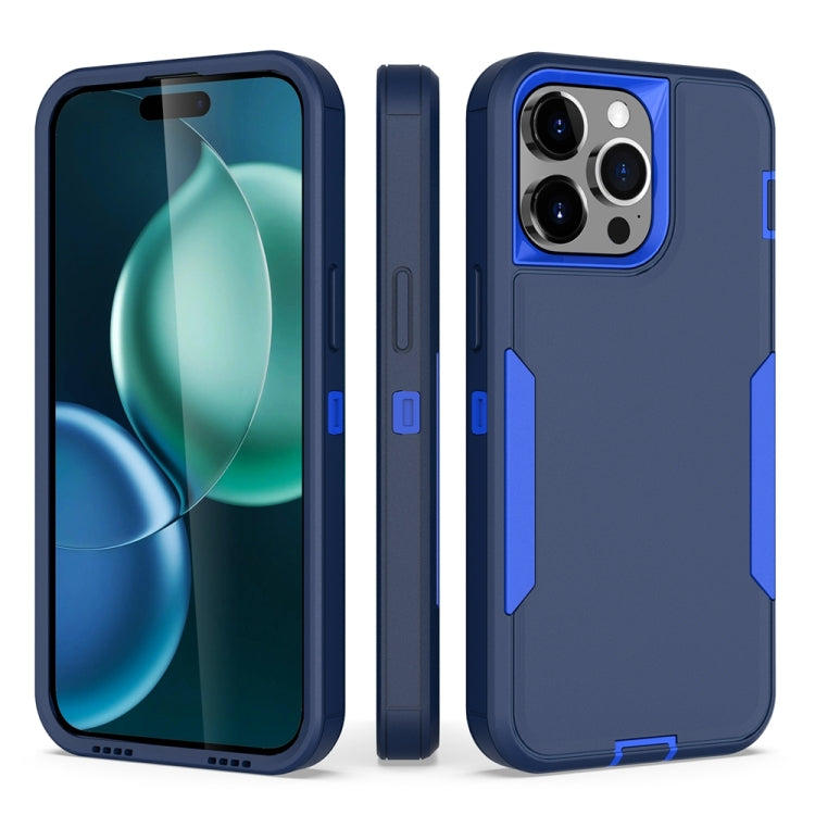 For iPhone 15 Pro Max 2 in 1 PC Hybrid TPU Phone Case(Royal Blue+Dark Blue) - HoMEdemic™ 