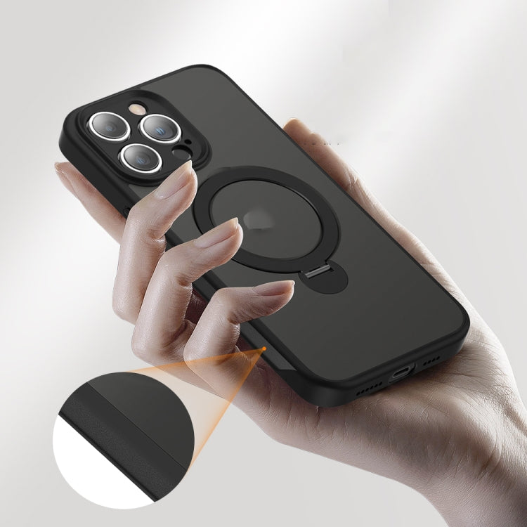 For iPhone 15 Pro Max 360 Magsafe Ring Holder TPU Hybrid PC Phone Case(Red) - HoMEdemic™ 