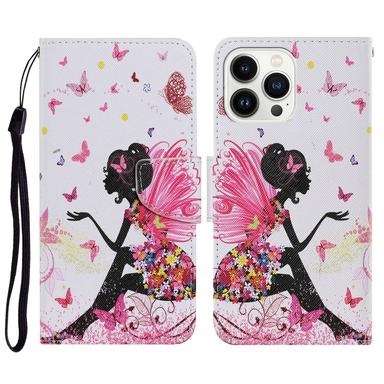 For iPhone 15 Pro Max 3D Colored Drawing Flip Leather Phone Case(Dance Girl) - HoMEdemic™ 