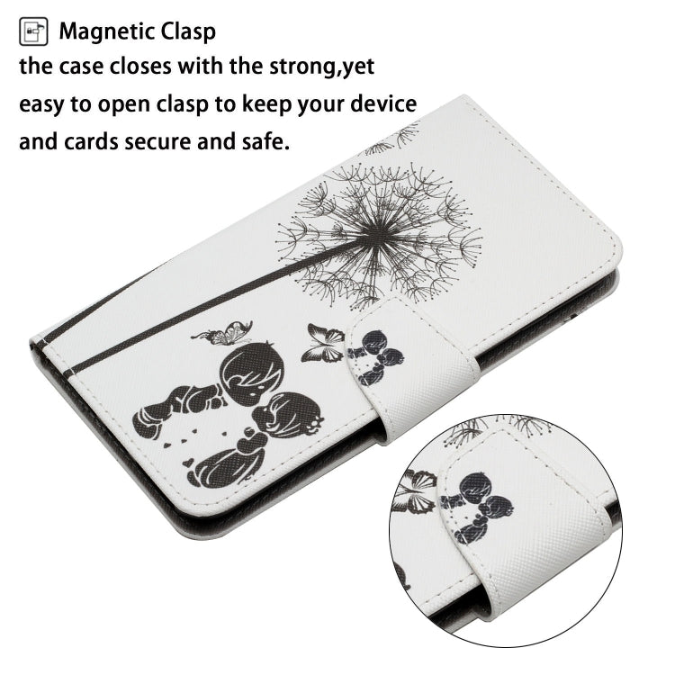 For iPhone 15 Pro Max 3D Colored Drawing Flip Leather Phone Case(Dandelions) - HoMEdemic™ 