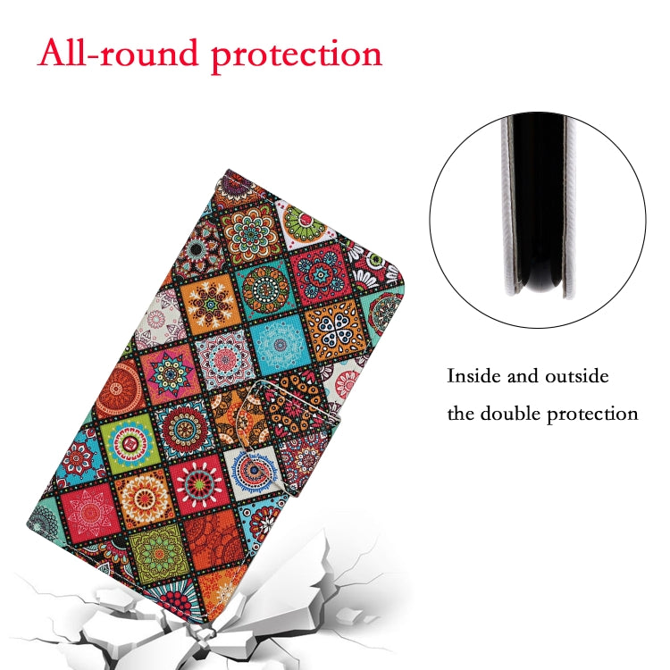 For iPhone 15 Pro Max 3D Colored Drawing Flip Leather Phone Case(Ethnic Totem) - HoMEdemic™ 