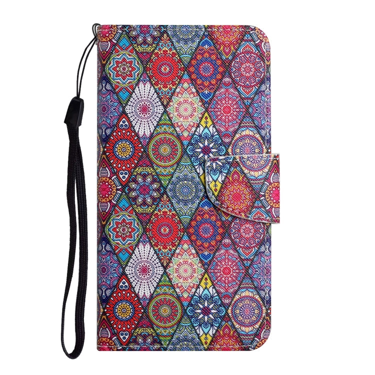 For iPhone 15 Pro Max 3D Colored Drawing Flip Leather Phone Case(Kaleidoscope) - HoMEdemic™ 