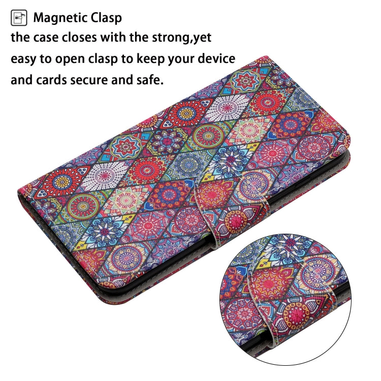 For iPhone 15 Pro Max 3D Colored Drawing Flip Leather Phone Case(Kaleidoscope) - HoMEdemic™ 