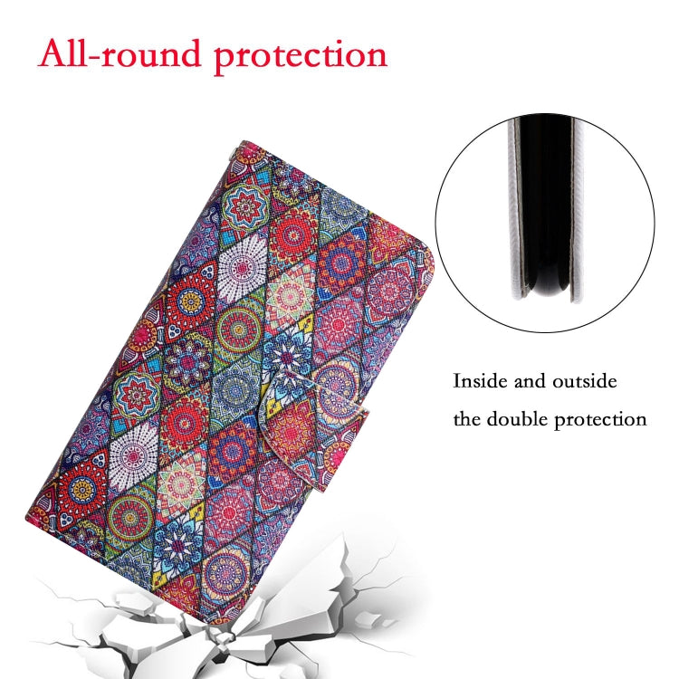 For iPhone 15 Pro Max 3D Colored Drawing Flip Leather Phone Case(Kaleidoscope) - HoMEdemic™ 