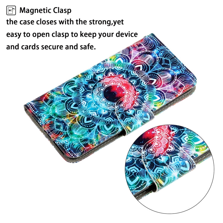 For iPhone 15 Pro Max 3D Colored Drawing Flip Leather Phone Case(Mandala) - HoMEdemic™ 