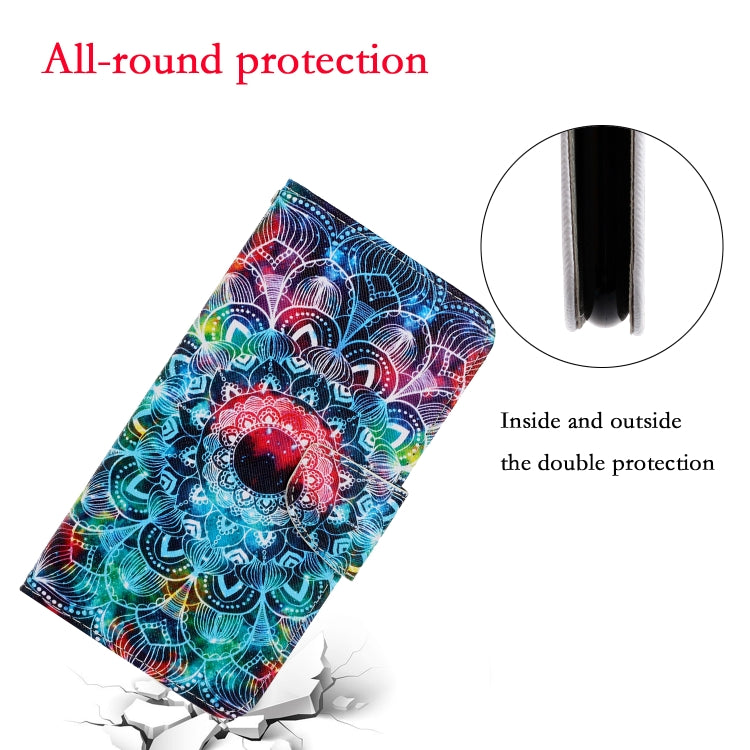 For iPhone 15 Pro Max 3D Colored Drawing Flip Leather Phone Case(Mandala) - HoMEdemic™ 