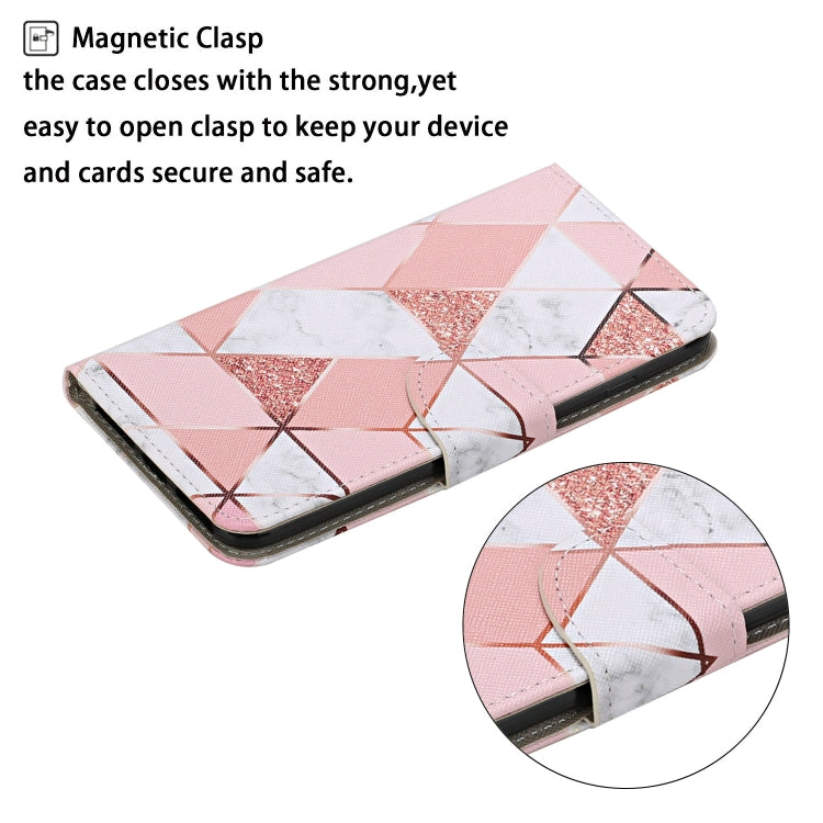 For iPhone 15 Pro Max 3D Colored Drawing Flip Leather Phone Case(Marble) - HoMEdemic™ 