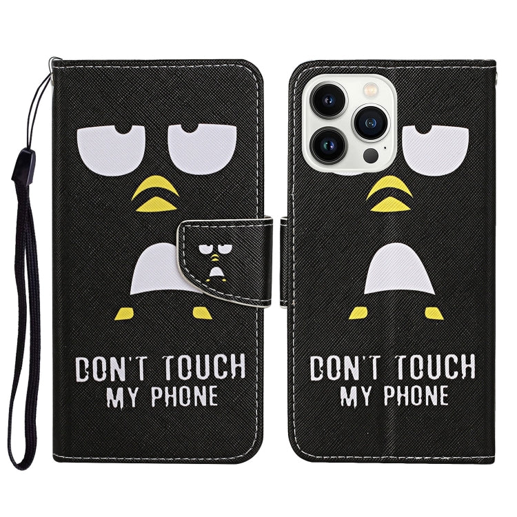 For iPhone 15 Pro Max 3D Colored Drawing Flip Leather Phone Case(Penguins) - HoMEdemic™ 