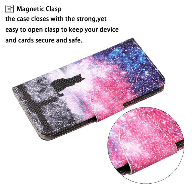 For iPhone 15 Pro Max 3D Colored Drawing Flip Leather Phone Case(Star Cat) - HoMEdemic™ 