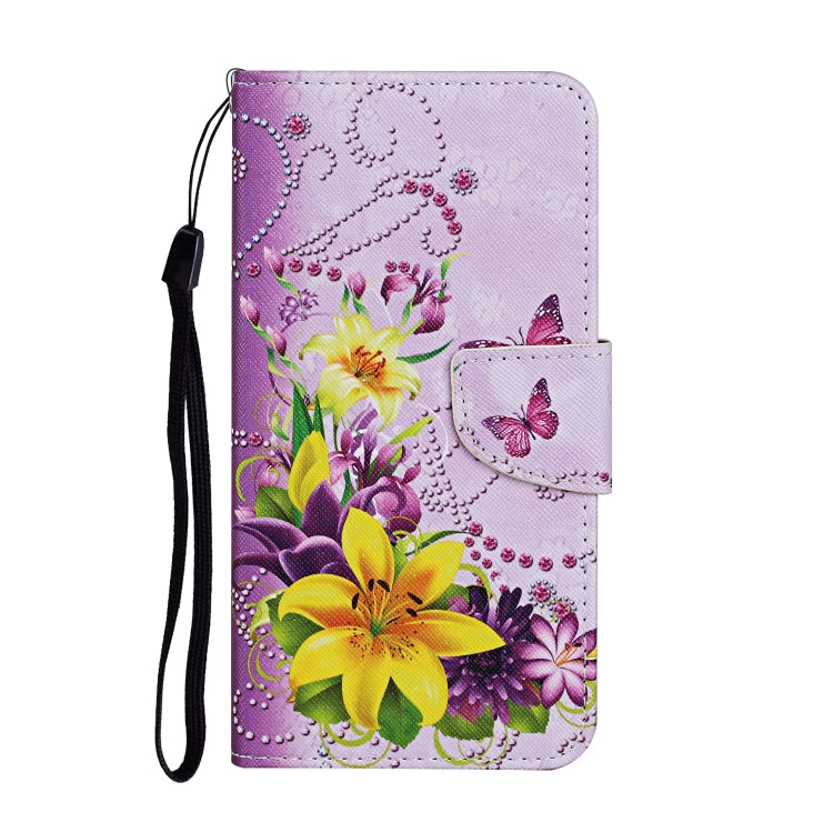 For iPhone 15 Pro Max 3D Colored Drawing Flip Leather Phone Case(Yellow Flowers) - HoMEdemic™ 