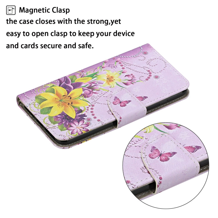 For iPhone 15 Pro Max 3D Colored Drawing Flip Leather Phone Case(Yellow Flowers) - HoMEdemic™ 