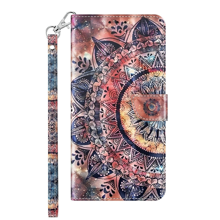 For iPhone 15 Pro Max 3D Painted Leather Phone Case(Colorful Mandala) - HoMEdemic™ 