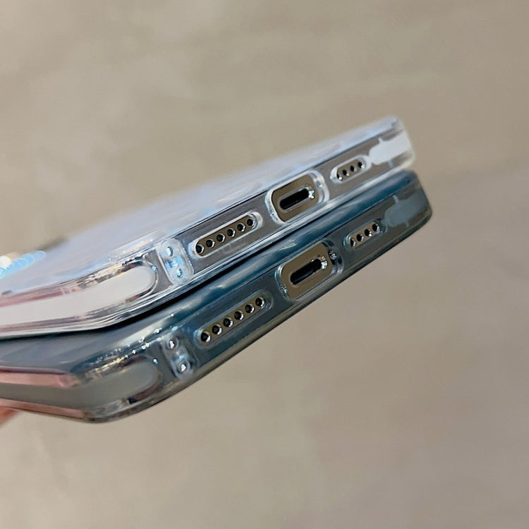 For iPhone 15 Pro Max 3D Rhombus Electroplating TPU Hybrid PC Phone Case(Green) - HoMEdemic™ 