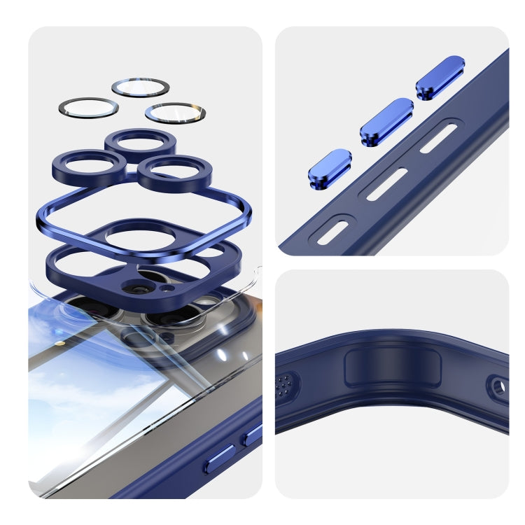 For iPhone 15 Pro Max Acrylic Hybrid TPU Armor Shockproof Phone Case(Blue) - HoMEdemic™ 