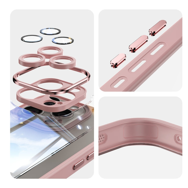 For iPhone 15 Pro Max Acrylic Hybrid TPU Armor Shockproof Phone Case(Pink) - HoMEdemic™ 